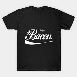 Enjoy Bacon Funny Meat Lover Design T-Shirt